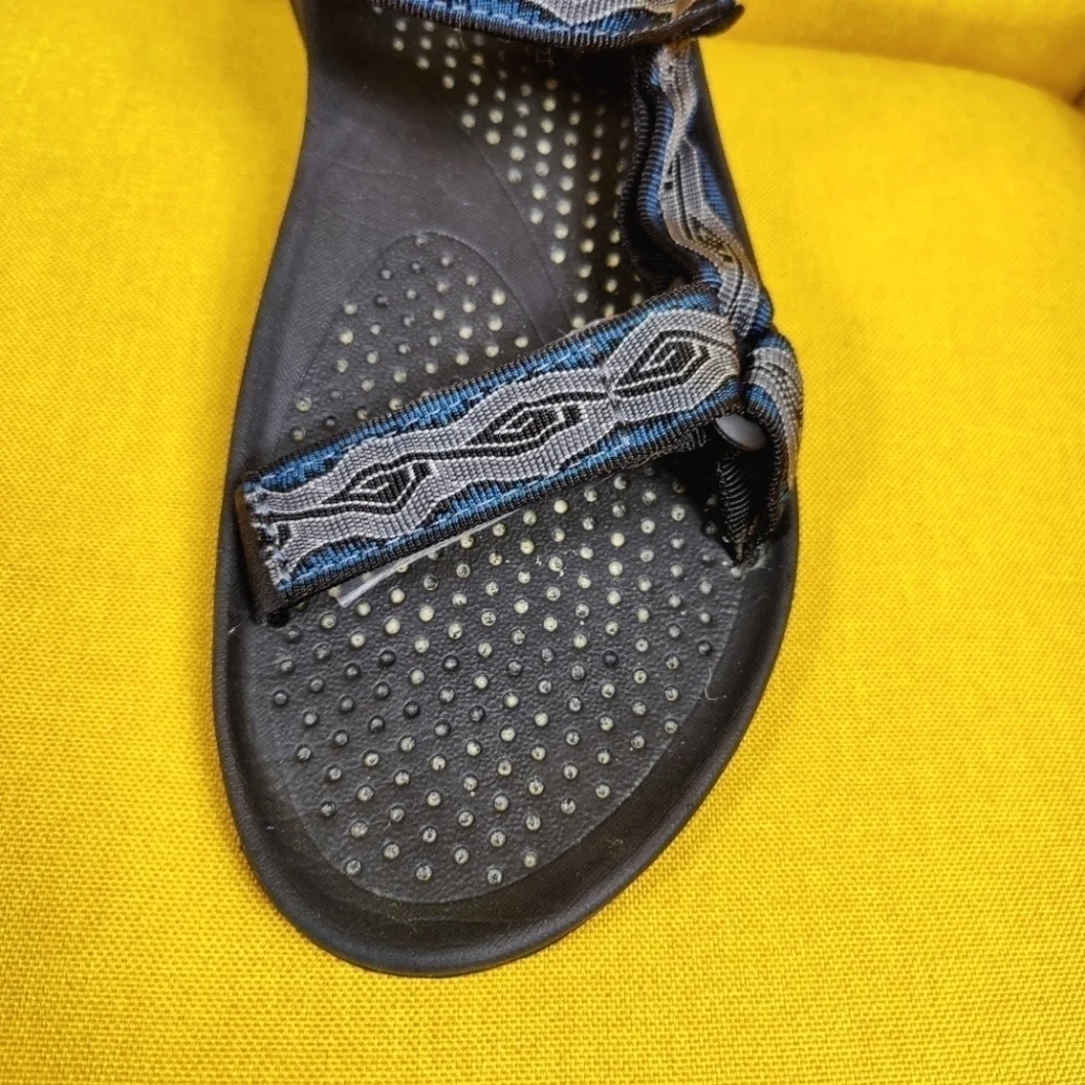 Teva Hurricane XLT 2 Black Gray Blue Hiking Sandals Strap Shoes Men's Size 11